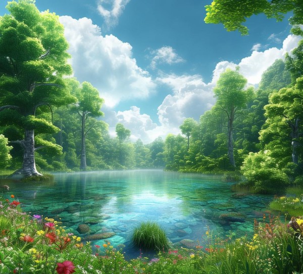 自然画卷，绿色生态之美展现,自然画卷，绿色生态之美展现,画卷,光影,第1张