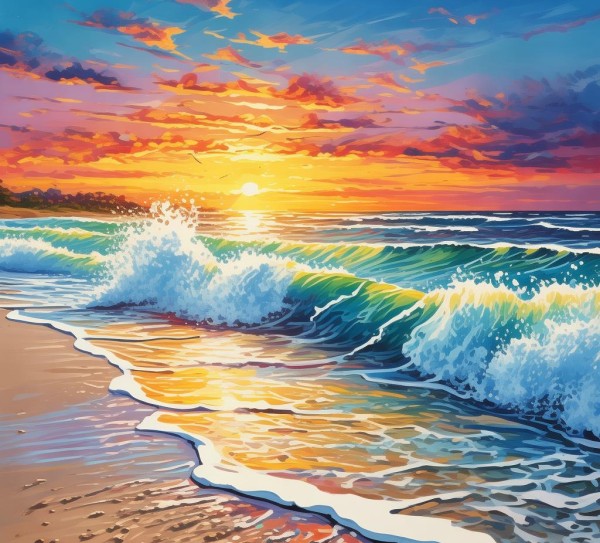 夏日海岸线，光与沙滩的激情画卷,夏日海岸线，光与沙滩的激情画卷,画卷,第1张