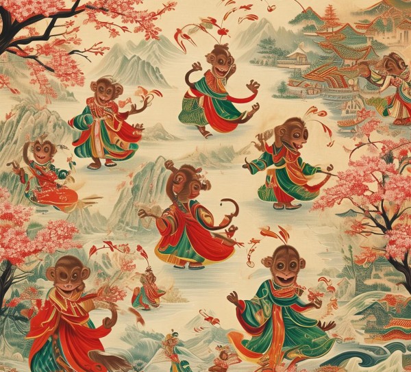 猴年乐章，韵律中的猴年画卷,猴年乐章，韵律中的猴年画卷,欢乐,第1张