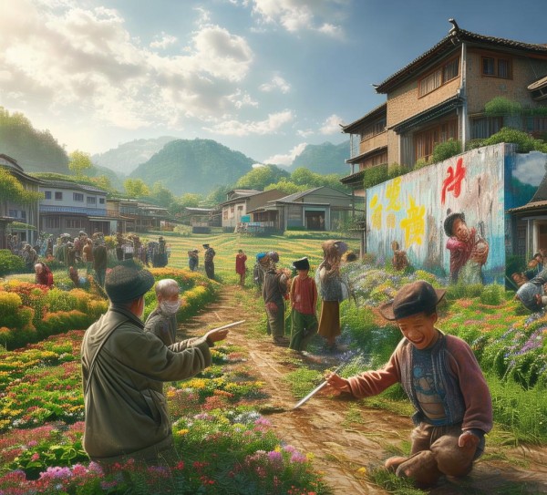 乡村振兴，扶贫绘就美好新画卷,乡村振兴，扶贫绘就美好新画卷,画卷,乡村,第1张