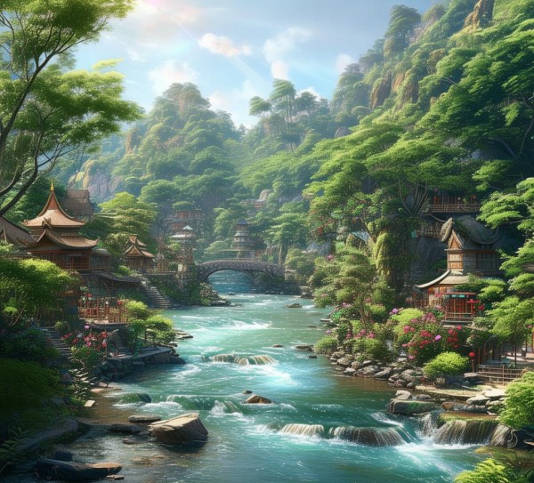 自然与人文交响，共筑风景线之美,自然与人文交响，共筑风景线之美,画卷,诗意,和谐,第1张