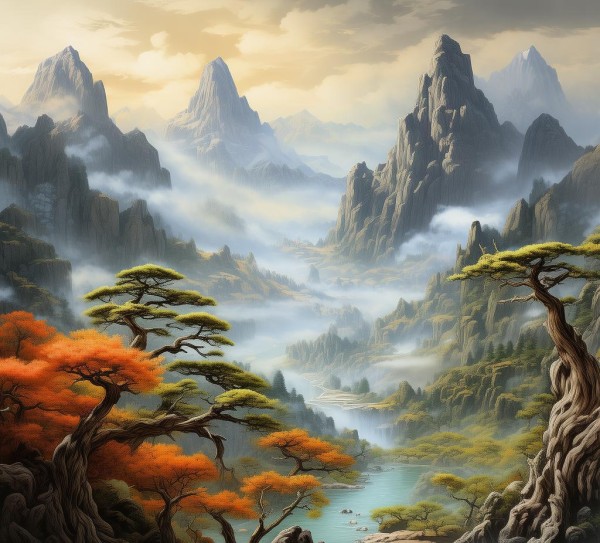 中国自然奇观，绘卷中的山水画卷,中国自然奇观，绘卷中的山水画卷,画卷,人间仙境,第1张