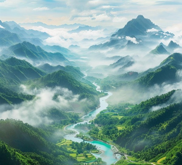 诸暨山水画卷，探寻流动的自然诗篇,诸暨山水画卷，探寻流动的自然诗篇,画卷,和谐,光影,第1张